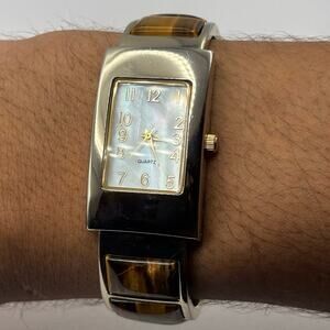 Silver & Brown Watch